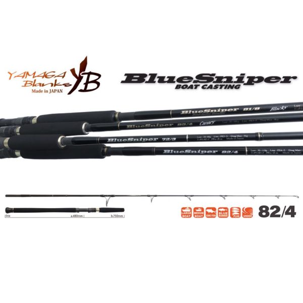 Yamaga Blanks Blue Sniper 82/4 2,52m 30-110gr 2-dielny Prívlačový Prút