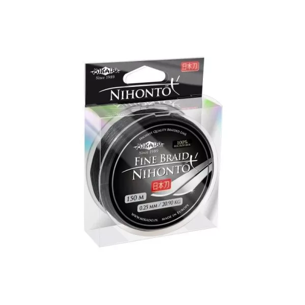 Mikado Nihonto Fine 0,20mm 15m Čierna Pletená náväzcová šnúra