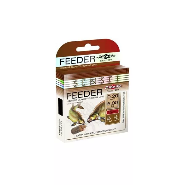 Mikado Sensei Feeder 0,18mm 150m Čierny Monofilný vlasec